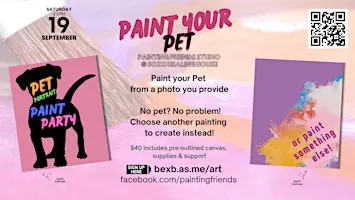 Paint your Pet Paint Party
