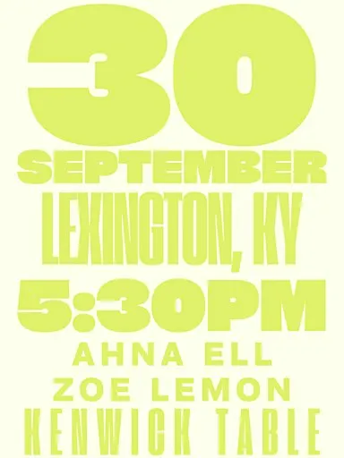 Zoe Lemon x Ahna Ell play Kenwick Table!