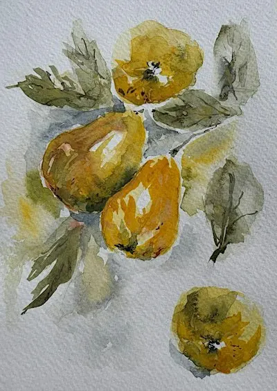 Watercolour Breakfast - guided watercolour painting class (October 24)