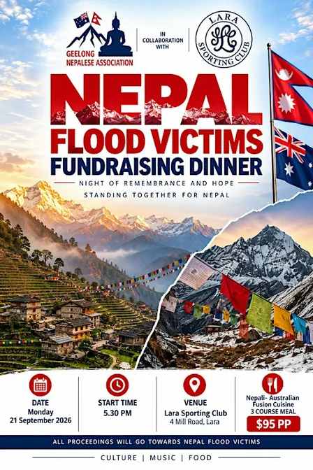 Nepal Floods Fundraising Dinner - A Night of Remembrance and Hope