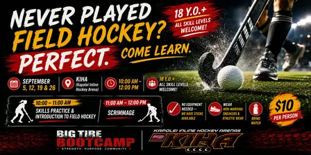 Never Played Field Hockey? Perfect - Come Learn (18+)