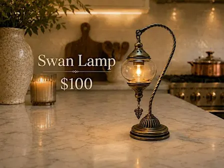 Turkish Mosaic Swan Lamp Workshop at Artventures Oakville Bronte