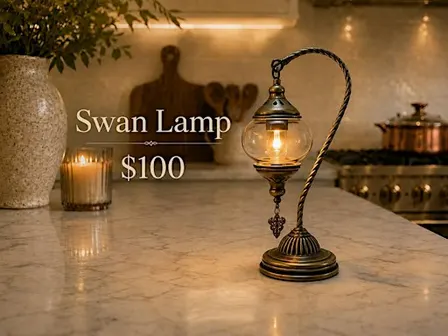 Turkish Mosaic Swan Lamp Workshop at Artventures Oakville Bronte