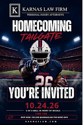 Karnas Law Firm Homecoming YUMA BUS
