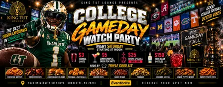 College GameDay Watch Party Saturdays $5 LEMON DROPS and $25 SHISHA til 9PM