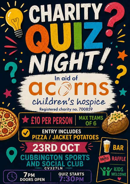 Acorns Charity quiz night
