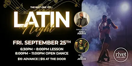 Latin Night at Rivet! (with Salsa Lessons)