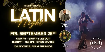 Latin Night at Rivet! (with Salsa Lessons)