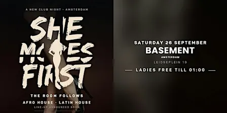 SHE MOVES FIRST — Afro House · Latin House | Basement Amsterdam