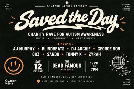 Saved The Day Charity Family Rave for Autism Awareness
