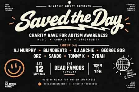 Saved The Day Charity Family Rave for Autism Awareness