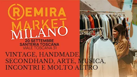 Remira Vintage Market in Santeria 20 settembre