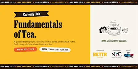 100% Unfiltered - Curiosity Club: Fundamentals of Tea