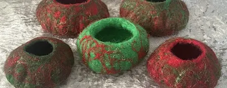 Wet Felting Workshop: Festive Christmas Bowls