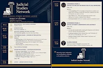 Irish Judicial Studies Network Launch