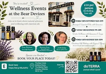 Wellness Events at the Bear - Winter Wellness & Essential Oils