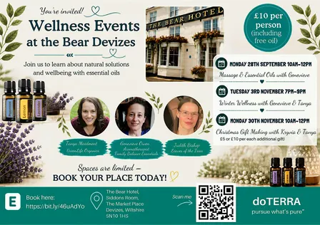 Wellness Events at the Bear - Massage & Essential Oils