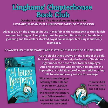 Linghams' Book Club - The Housekeepers by Alex Hay