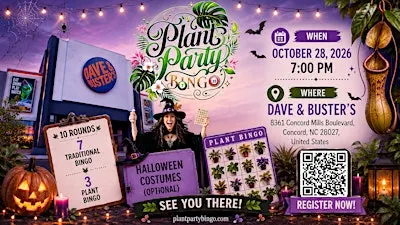 Plant Party Bingo: A Spooky Night at Dave & Buster's