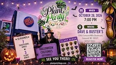 Plant Party Bingo: A Spooky Night at Dave & Buster's