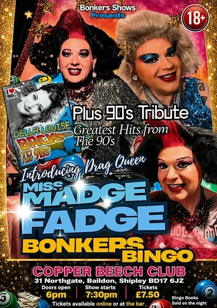 The Copper Beech Club Presents Bonkers Bingo with Madge Fadge