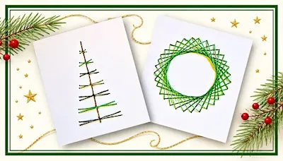 Embroidered Cards and Tags