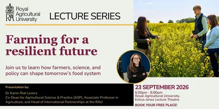 Farming for a Resilient Future ~ RAU Lecture Series 2026