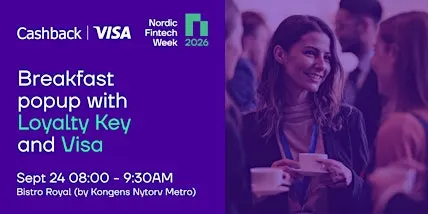 Breakfast popup with Loyalty Key and Visa