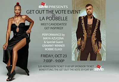 SAVE Presents: GET OUT THE VOTE at La Poubelle!