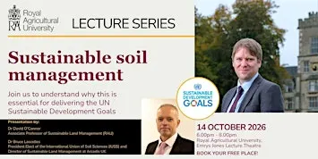 Sustainable Soil Management ~ RAU Lecture Series 2026