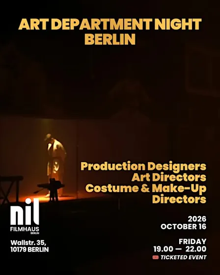 ART DEPARTMENT NIGHT BERLIN — OCTOBER 2026