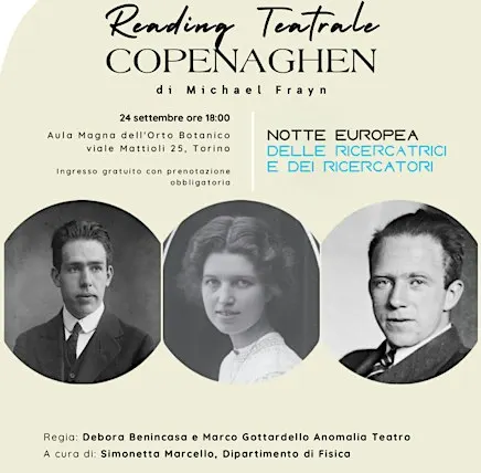 COPENAGHEN di Michael Frayn - Reading Teatrale