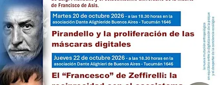 Conferencias sobre PIRANDELLO y SAN FRANCISCO de NICOLA FERUGLIO