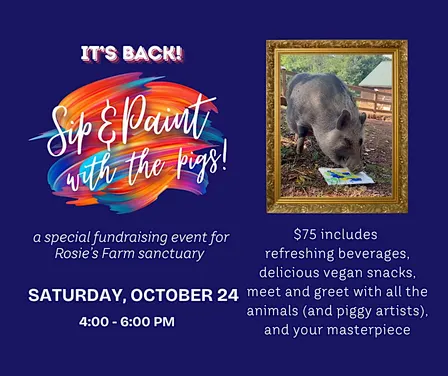 October Sip & Paint with the Pigs Fundraiser