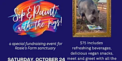 October Sip & Paint with the Pigs Fundraiser