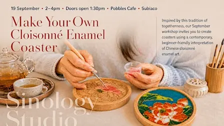Make Your Own Cloisonné Enamel Coaster and celebrate Mid-Autumn Festival