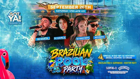 BRAZILIAN POOL PARTY | ROOFTOP PARTY