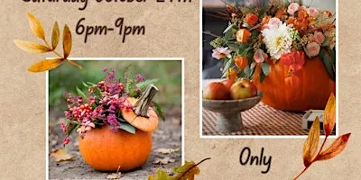 Boo's & Brews Pumpkin Floral Arrangement Class