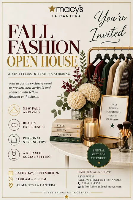 Fall Fashion Open House