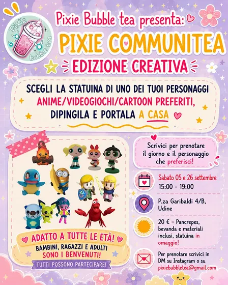 Pixie CommuniTea ed Creativa: dipingi la statuina di qualsiasi tua passione