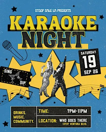 Stoop Sale LA Presents: Karaoke Night