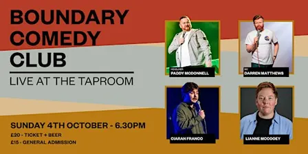 Boundary Comedy Club - Sunday 4th October
