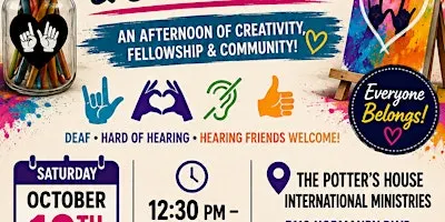 Deaf/HOH Paint and Social Event