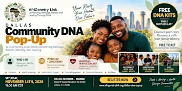 DALLAS Community DNA Pop Up