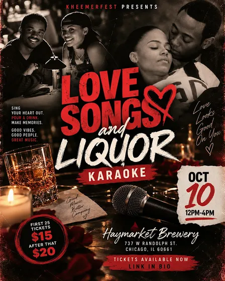 Love Songs & Liquor Brunch Karaoke With a live Band