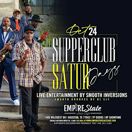 Supper Club Saturdays Smooth Inversions 10/24