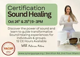 Sound Healing Certification | 2-Day In-Person Training