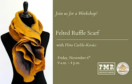 Felted Ruffle Scarf