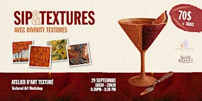 Sip & Textures – Atelier d’Art texturé @ Time Out Market Montréal