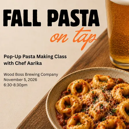 Fall Pasta on Tap at Woods Boss Brewing
